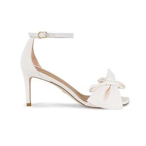 Stuart Weitzman Elegant Ivory Nudistcurve Loveknot 75 Heels Size 6 NWT